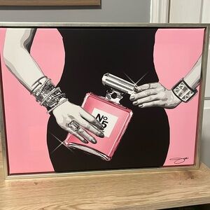 Chanel inspired framed picture.